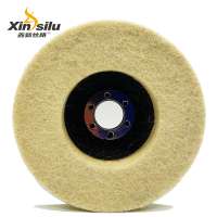 Fiber Backing Wool Felt Polishing Disc Woolen Felt Buffing Wheel For Mirror Effect