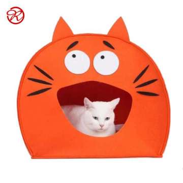 Puppy cute soft bed for dog best design pet supplies felt cat houses for indoor cats